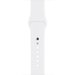 Curea iUni compatibila cu Apple Watch 1/2/3/4/5/6/7, 42mm, Silicon, White